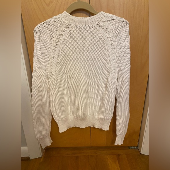 Ann Taylor Ivory chunky knit sweater sz small - Picture 2 of 4